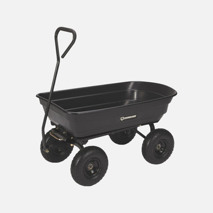 Strongway poly dump cart, 600-lb., 4 cu. ft. capacity, 38 3/4in.l x 20in.w